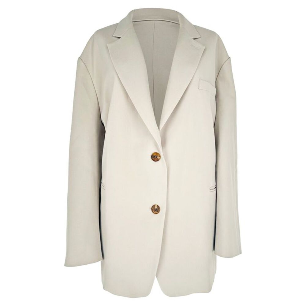 The Frankie Shop Oversized Blazer in Nude Polyester